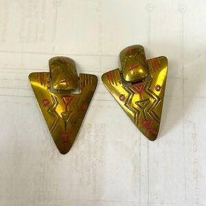 Vintage clip on earrings